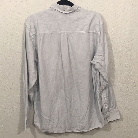 Tommy Bahama Jeans Island Modern Fit Blue Striped Ling Sleeve Shirt size L - Picture 2 of 8